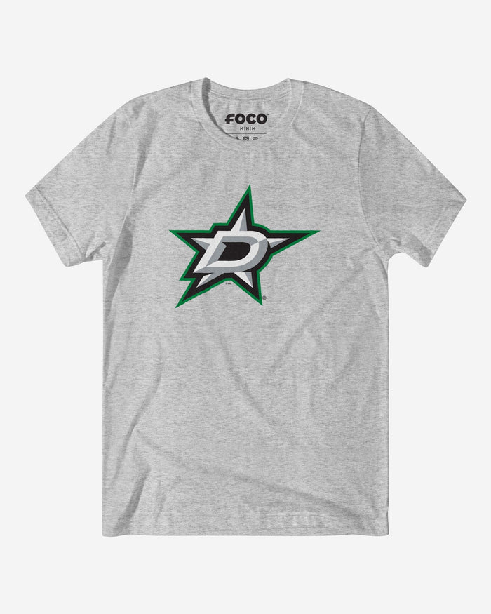 Dallas Stars Primary Logo T-Shirt FOCO Athletic Heather S - FOCO.com