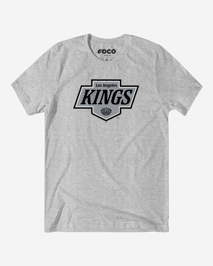 Los Angeles Kings Primary Logo T-Shirt FOCO Athletic Heather S - FOCO.com