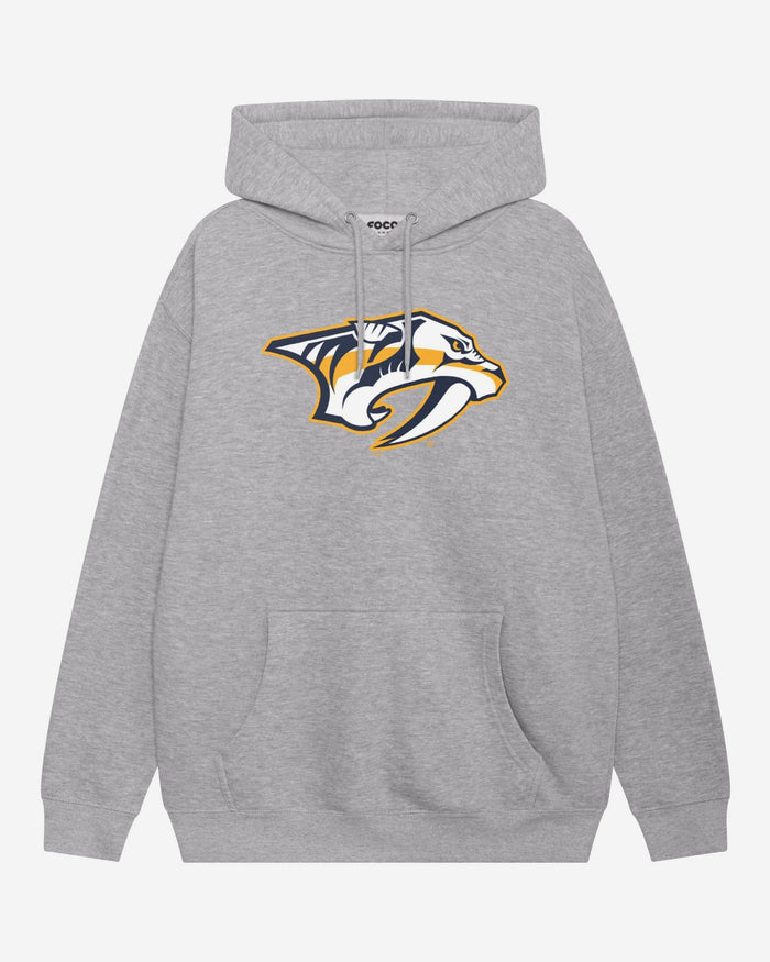 Nashville Predators Primary Logo Hoodie FOCO Athletic Heather S - FOCO.com