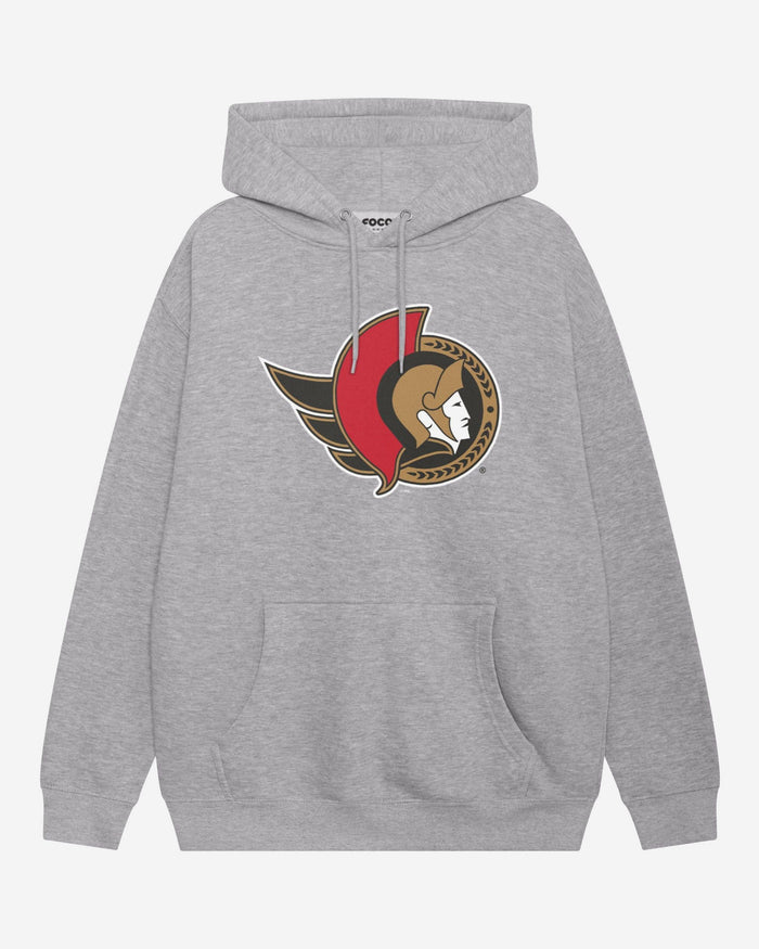 Ottawa Senators Primary Logo Hoodie FOCO Athletic Heather S - FOCO.com
