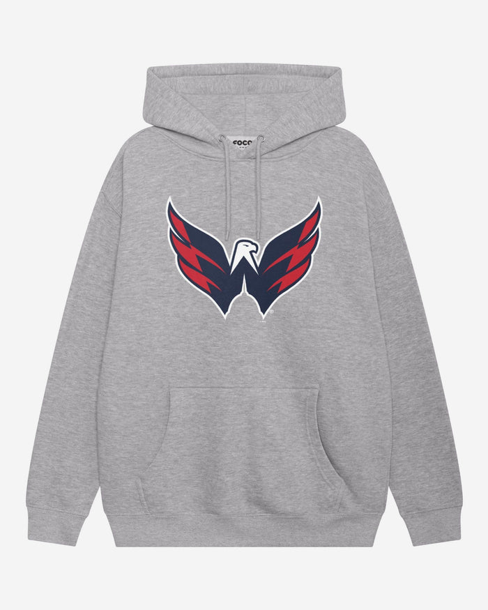 Washington Capitals Primary Logo Hoodie FOCO Athletic Heather S - FOCO.com