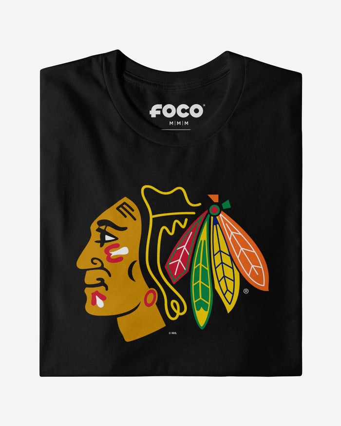 Chicago Blackhawks Primary Logo T-Shirt FOCO - FOCO.com