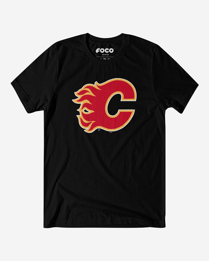 Calgary Flames Primary Logo T-Shirt FOCO Black S - FOCO.com