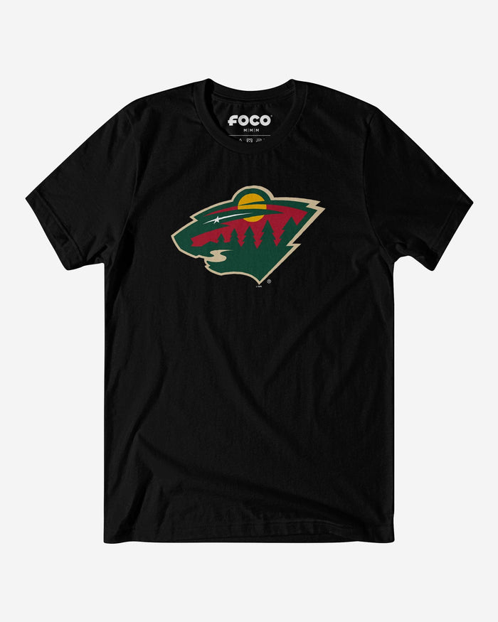 Minnesota Wild Primary Logo T-Shirt FOCO Black S - FOCO.com