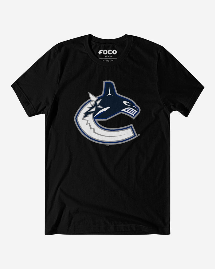 Vancouver Canucks Primary Logo T-Shirt FOCO Black S - FOCO.com