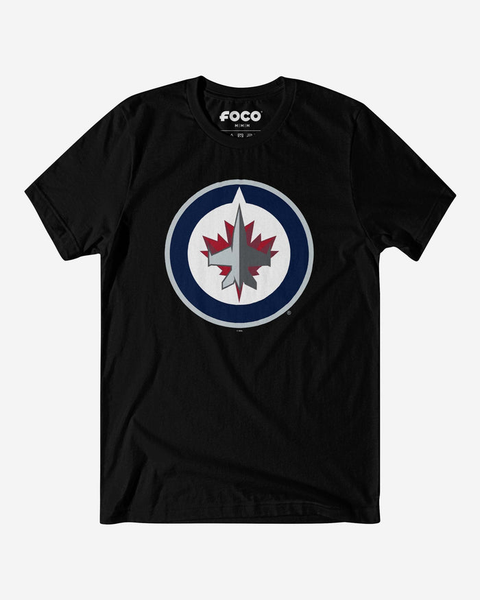 Winnipeg Jets Primary Logo T-Shirt FOCO Black S - FOCO.com