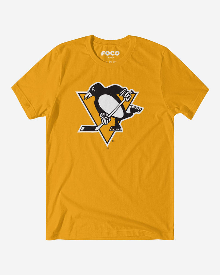 Pittsburgh Penguins Primary Logo T-Shirt FOCO Gold S - FOCO.com