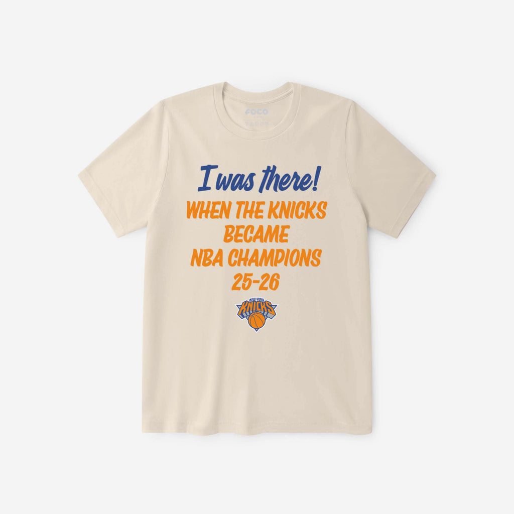 New York Knicks 2026 NBA Champions I Was There T-Shirt FOCO S - FOCO.com
