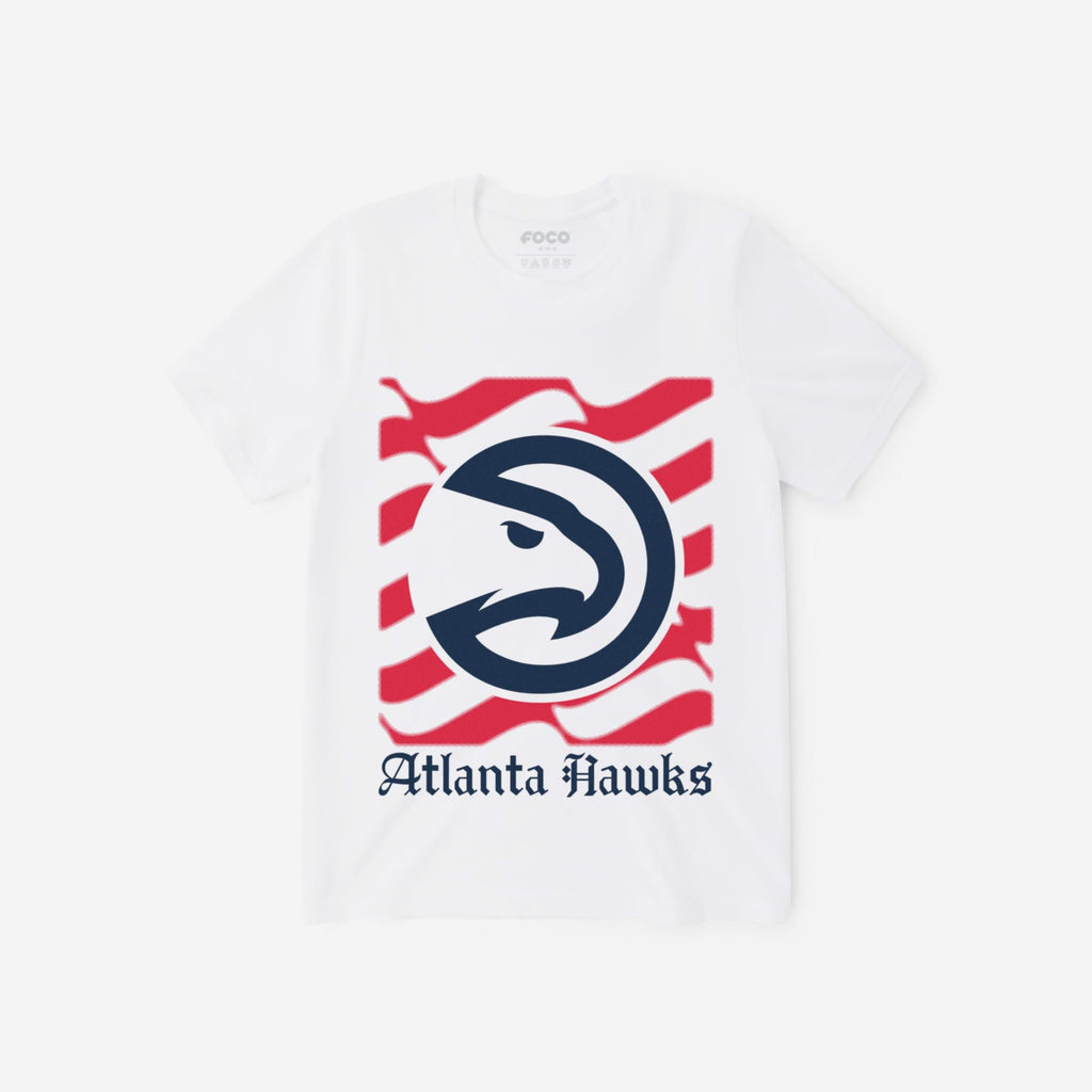Atlanta Hawks American Heritage Wordmark T-Shirt FOCO S - FOCO.com