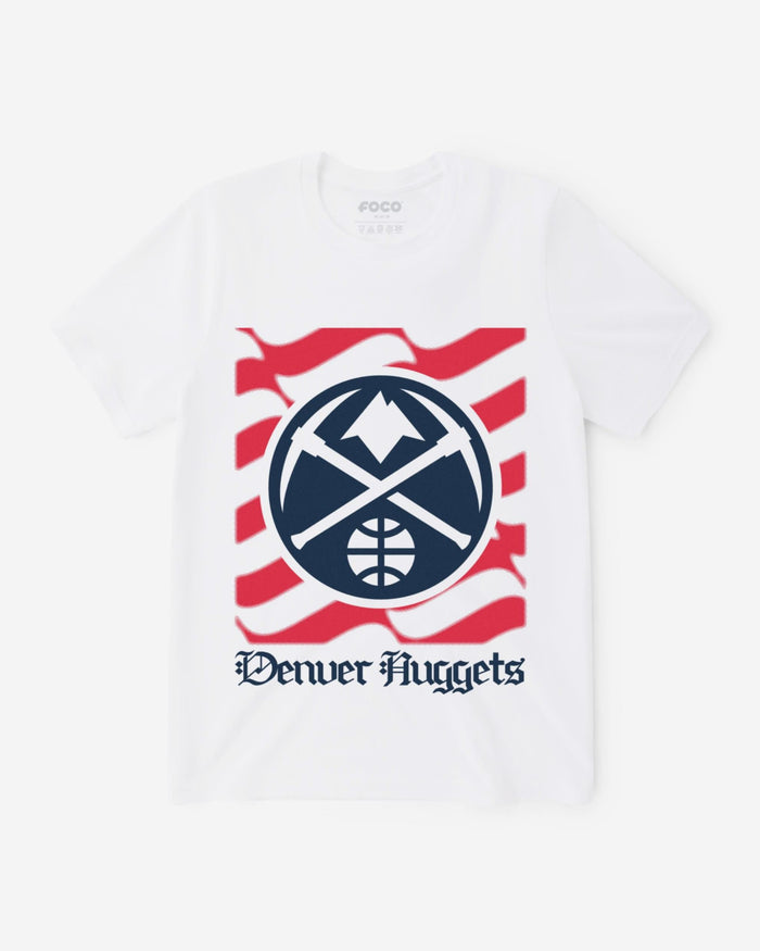 Denver Nuggets American Heritage Wordmark T-Shirt FOCO S - FOCO.com