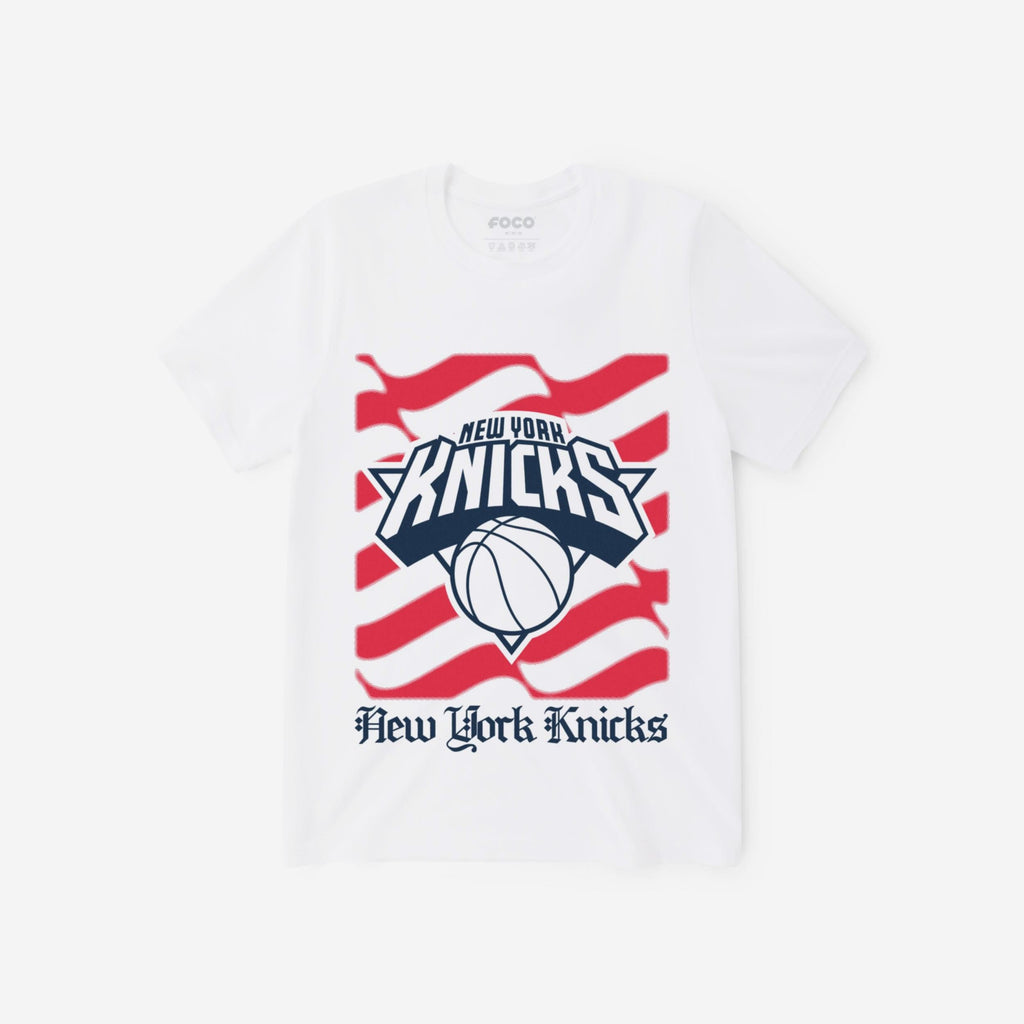New York Knicks American Heritage Wordmark T-Shirt FOCO S - FOCO.com