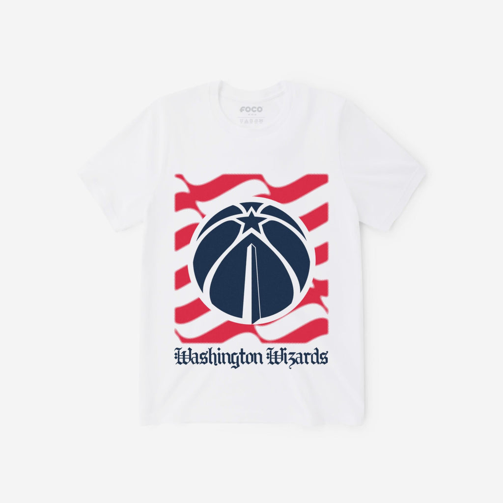 Washington Wizards American Heritage Wordmark T-Shirt FOCO S - FOCO.com