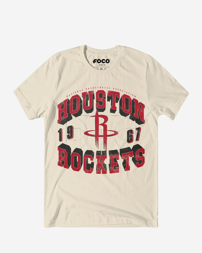 Houston Rockets Court Arched Wordmark T-Shirt FOCO S - FOCO.com