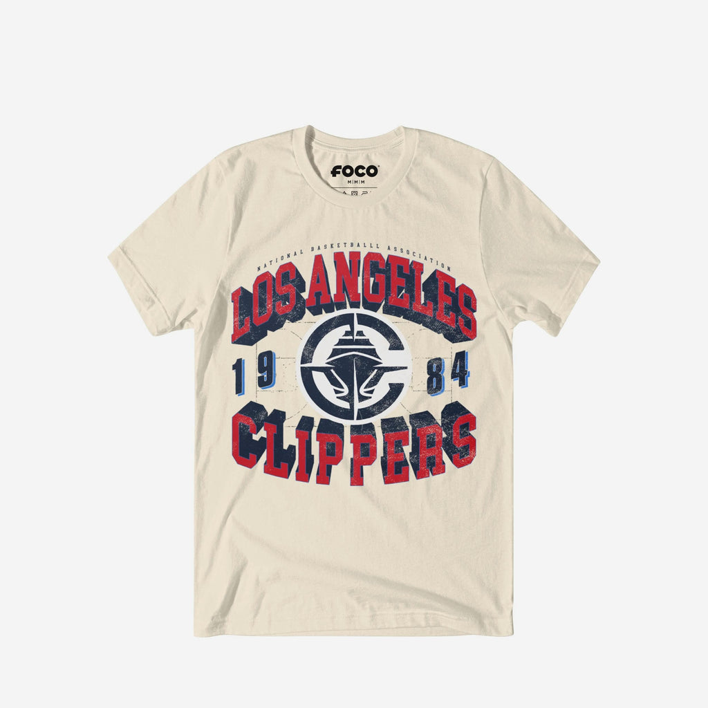 Los Angeles Clippers Court Arched Wordmark T-Shirt FOCO S - FOCO.com