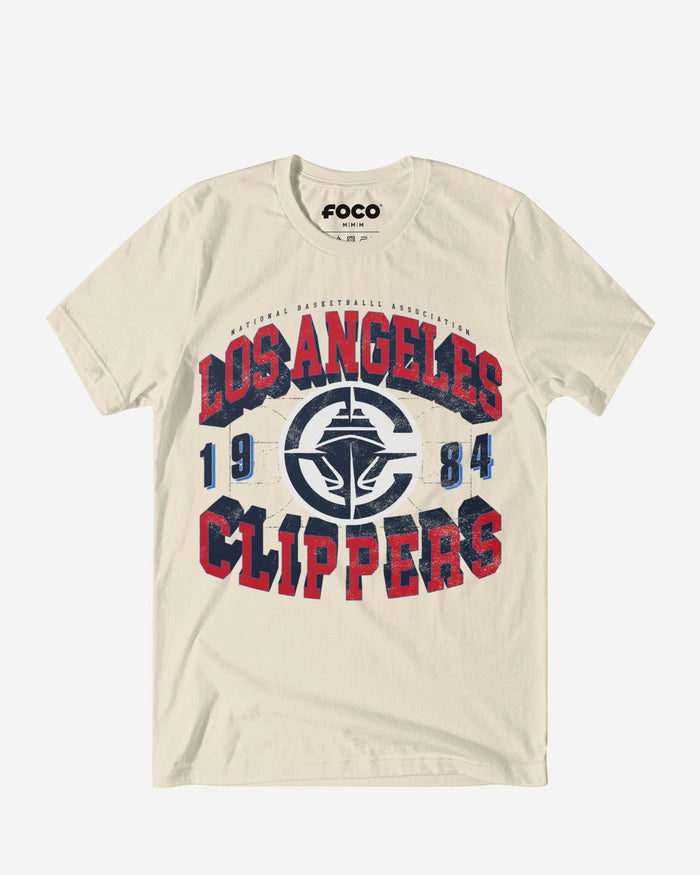 Los Angeles Clippers Court Arched Wordmark T-Shirt FOCO S - FOCO.com