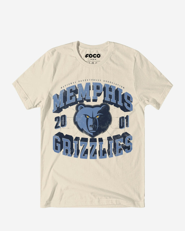 Memphis Grizzlies Court Arched Wordmark T-Shirt FOCO S - FOCO.com
