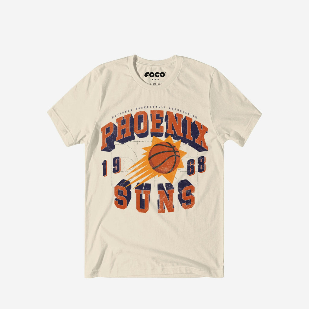 Phoenix Suns Court Arched Wordmark T-Shirt FOCO S - FOCO.com