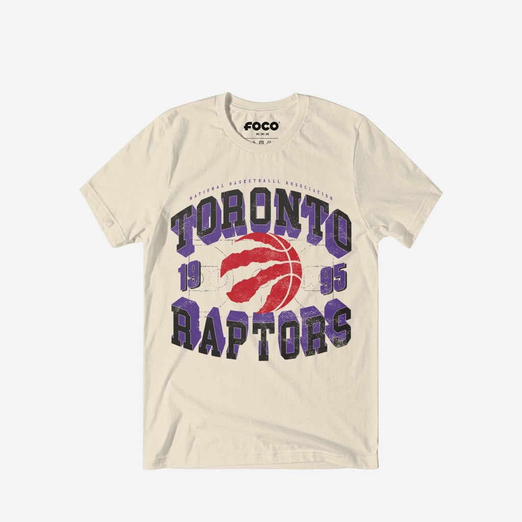 Toronto Raptors Court Arched Wordmark T-Shirt FOCO S - FOCO.com