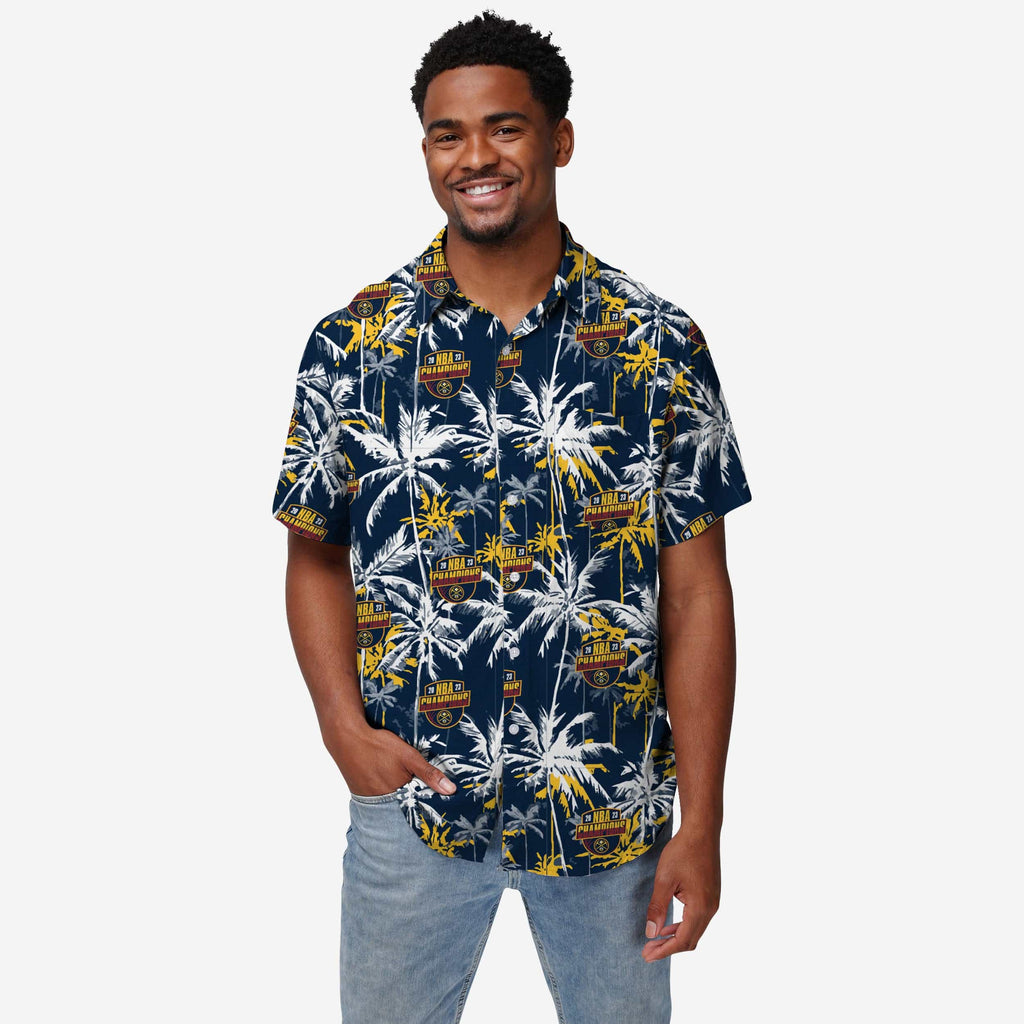 Denver Nuggets 2023 NBA Champions Floral Button Up FOCO S - FOCO.com