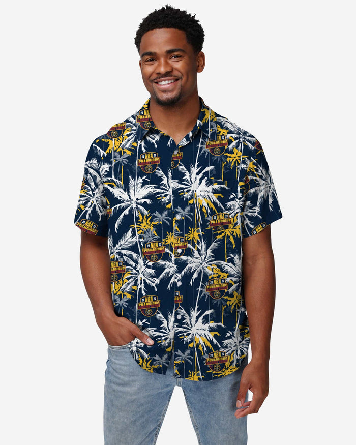 Denver Nuggets 2023 NBA Champions Floral Button Up FOCO S - FOCO.com