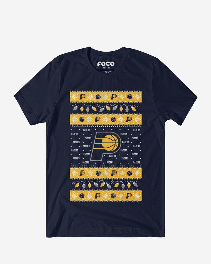 Indiana Pacers Holiday Lights Sweater T-Shirt FOCO S - FOCO.com
