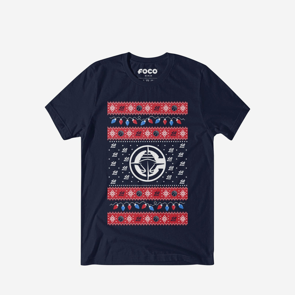 Los Angeles Clippers Holiday Lights Sweater T-Shirt FOCO S - FOCO.com