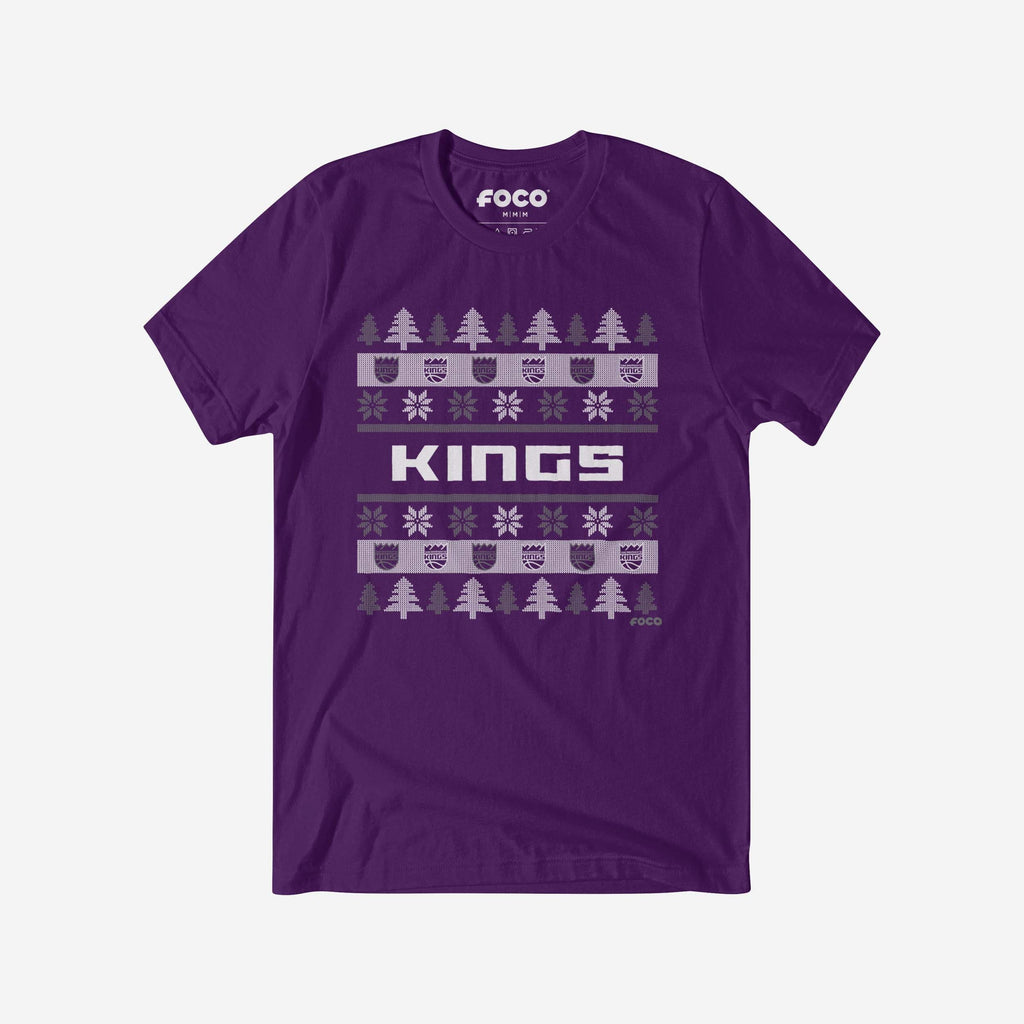 Sacramento Kings Holiday Sweater T-Shirt FOCO S - FOCO.com