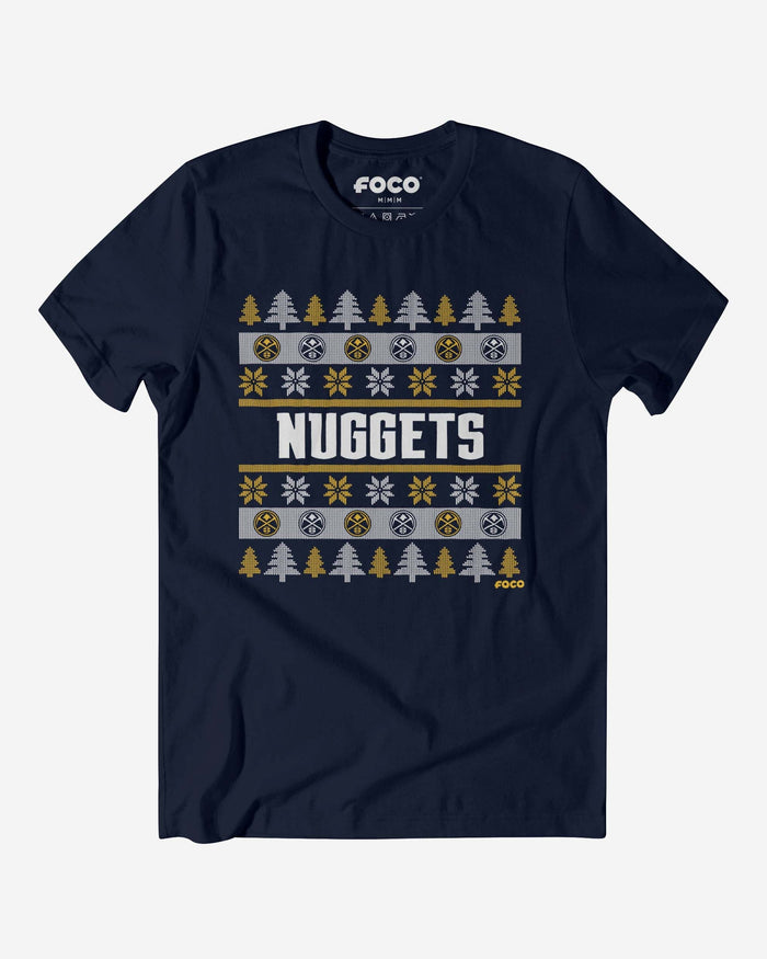 Denver Nuggets Holiday Sweater T-Shirt FOCO S - FOCO.com