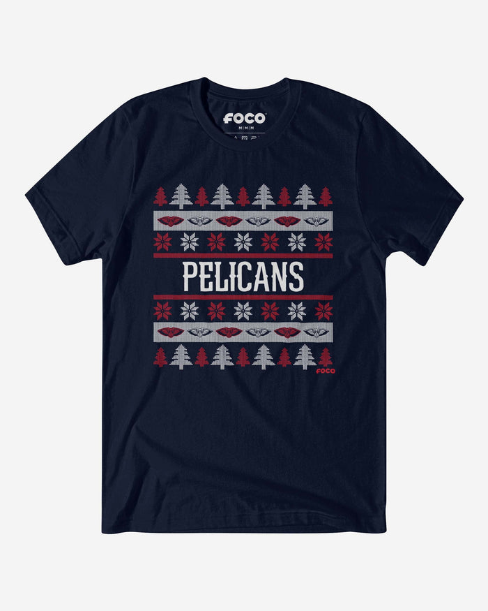 New Orleans Pelicans Holiday Sweater T-Shirt FOCO S - FOCO.com