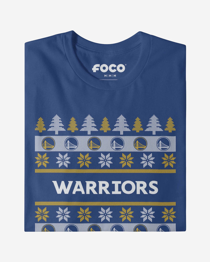 Golden State Warriors Holiday Sweater T-Shirt FOCO - FOCO.com