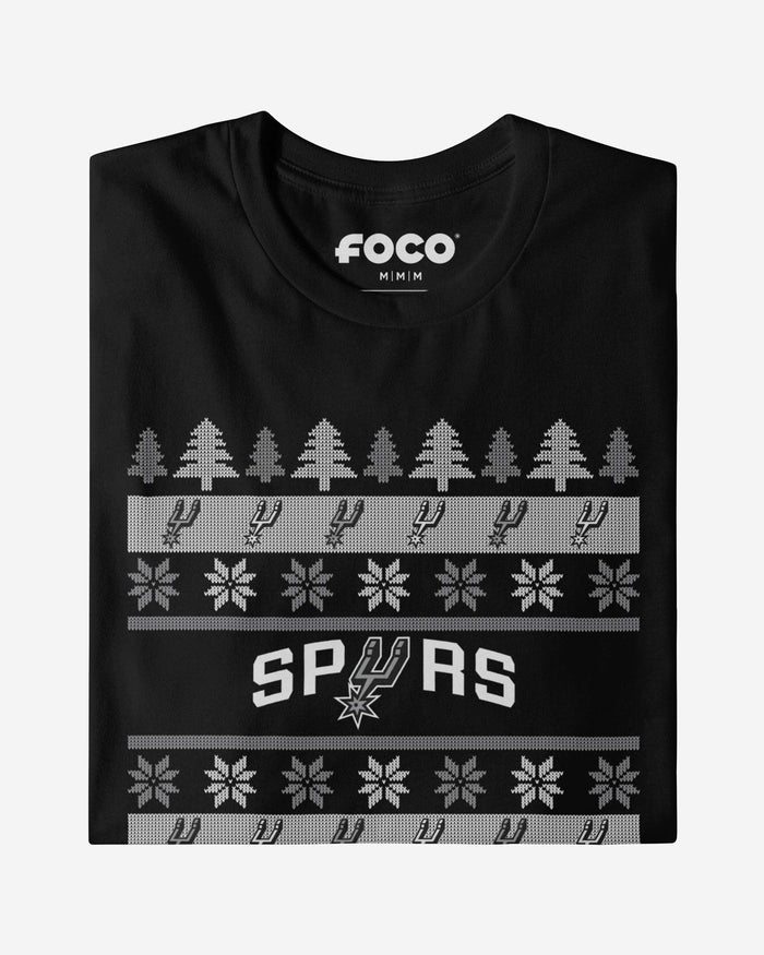 San Antonio Spurs Holiday Sweater T-Shirt FOCO - FOCO.com