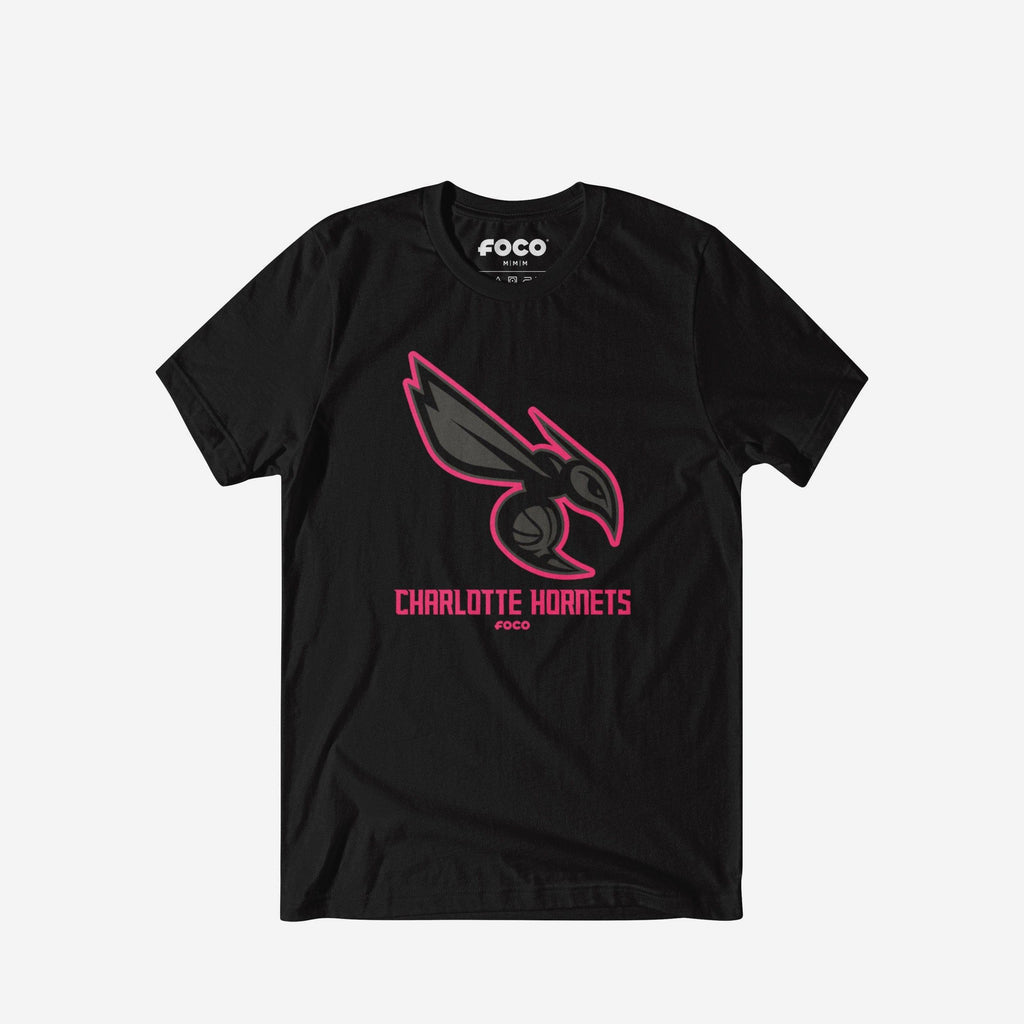 Charlotte Hornets Highlight Reel T-Shirt FOCO Black/Neon Pink S - FOCO.com