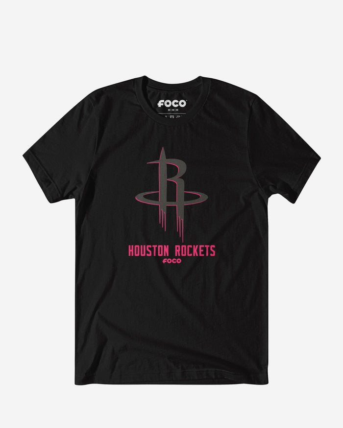 Houston Rockets Highlight Reel T-Shirt FOCO Black/Neon Pink S - FOCO.com