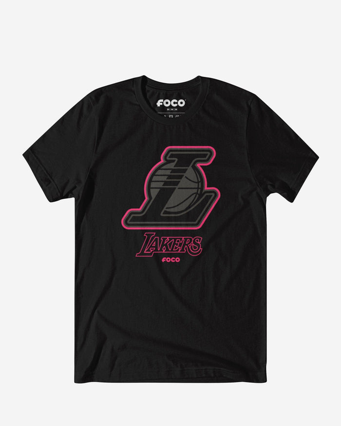 Los Angeles Lakers Highlight Reel T-Shirt FOCO Black/Neon Pink S - FOCO.com