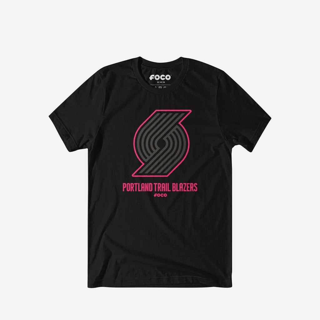 Portland Trail Blazers Highlight Reel T-Shirt FOCO Black/Neon Pink S - FOCO.com