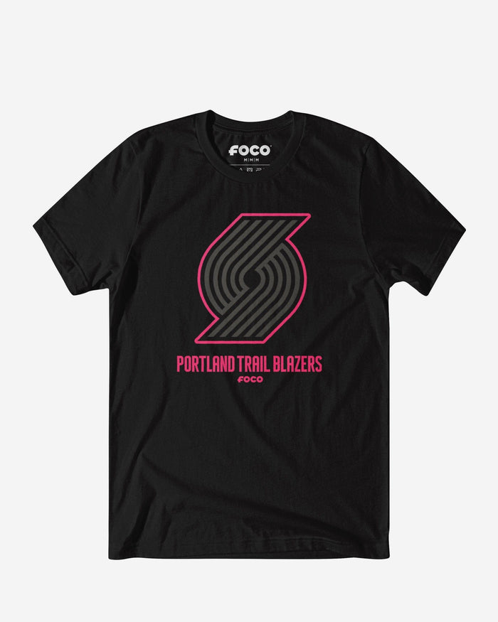 Portland Trail Blazers Highlight Reel T-Shirt FOCO Black/Neon Pink S - FOCO.com