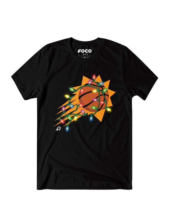 Phoenix Suns Primary Logo Holiday Lights T-Shirt