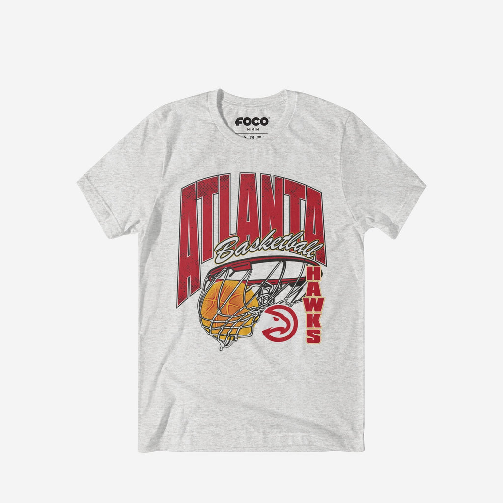 Atlanta Hawks Script Swish T-Shirt FOCO S - FOCO.com