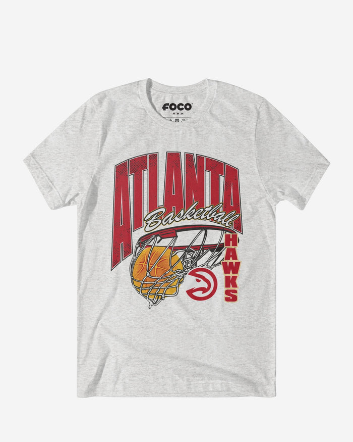 Atlanta Hawks Script Swish T-Shirt FOCO S - FOCO.com