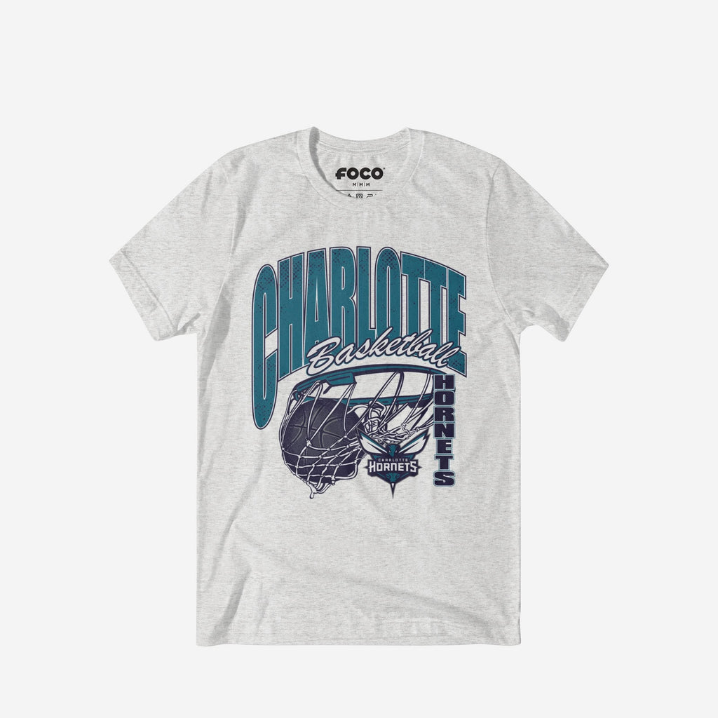Charlotte Hornets Script Swish T-Shirt FOCO S - FOCO.com