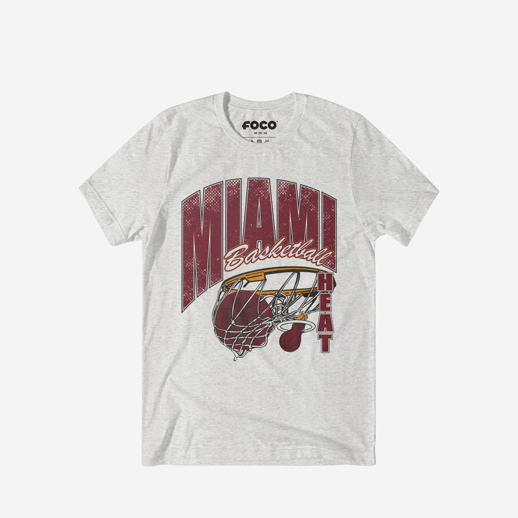 Miami Heat Script Swish T-Shirt FOCO S - FOCO.com