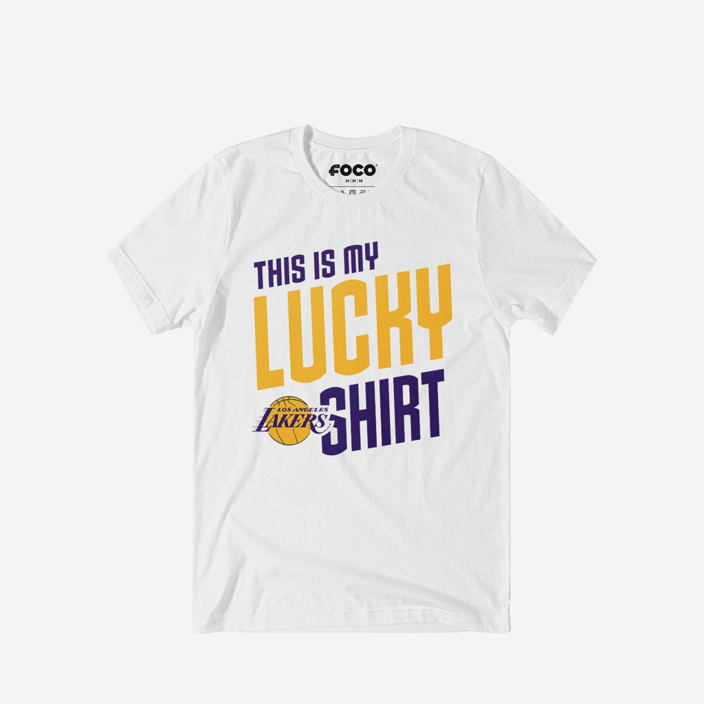 Los Angeles Lakers This Is My Lucky T-Shirt FOCO S - FOCO.com