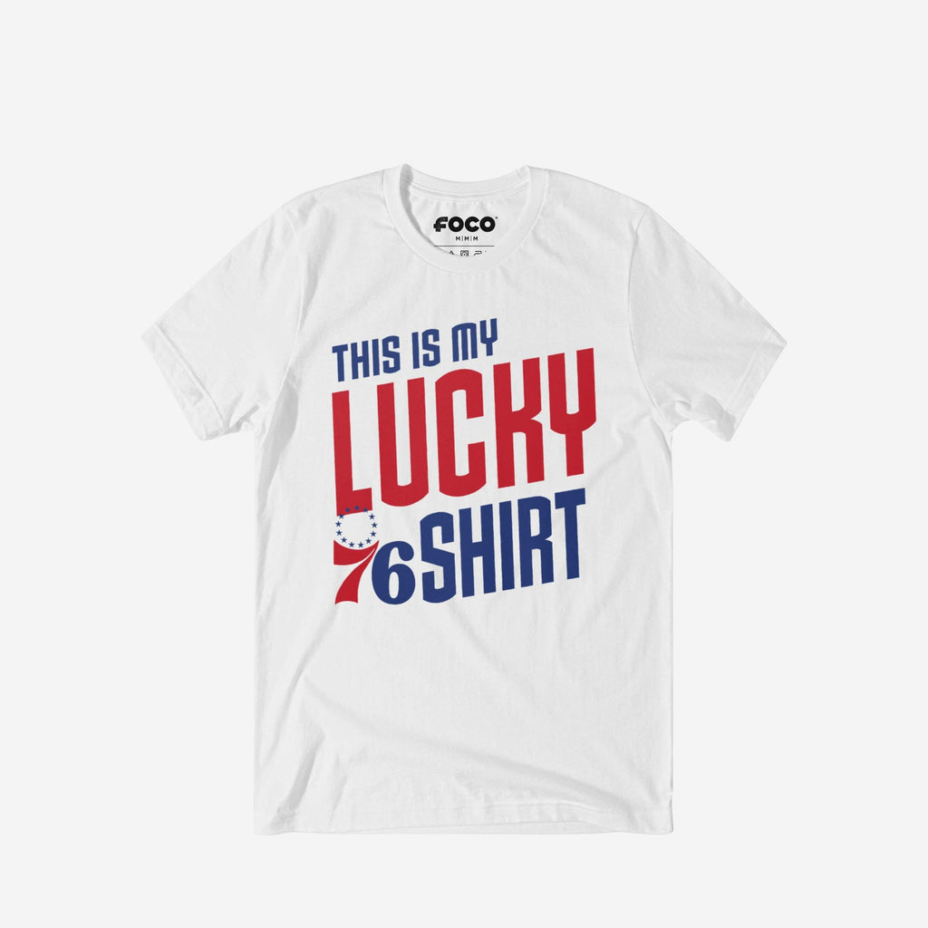 Philadelphia 76ers This Is My Lucky T-Shirt FOCO S - FOCO.com