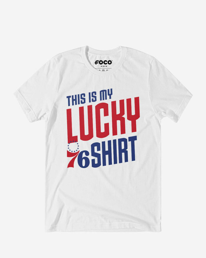 Philadelphia 76ers This Is My Lucky T-Shirt FOCO S - FOCO.com