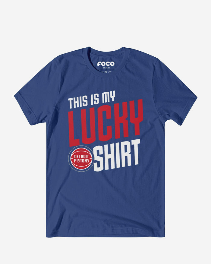 Detroit Pistons This Is My Lucky T-Shirt FOCO S - FOCO.com