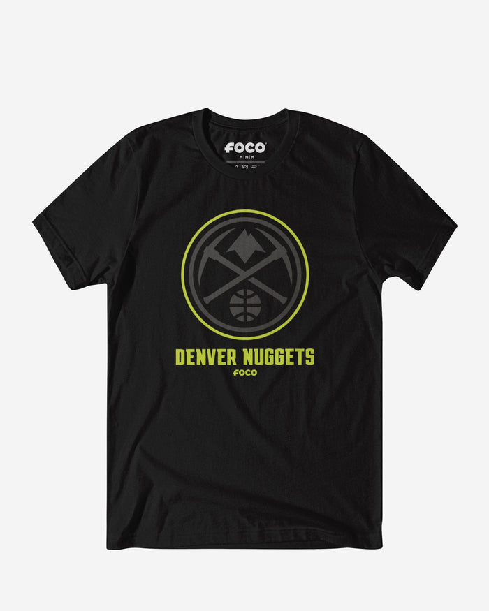 Denver Nuggets Highlight Reel T-Shirt FOCO Black/Volt S - FOCO.com