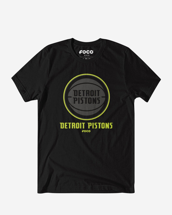 Detroit Pistons Highlight Reel T-Shirt FOCO Black/Volt S - FOCO.com
