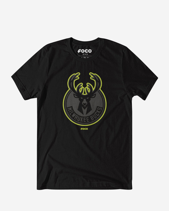Milwaukee Bucks Highlight Reel T-Shirt FOCO Black/Volt S - FOCO.com