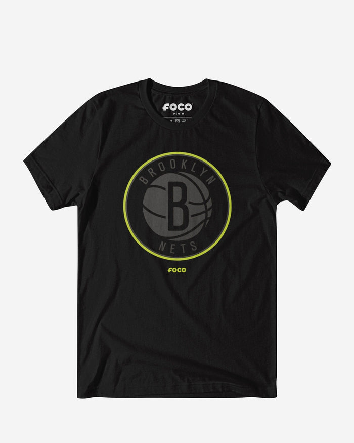 Brooklyn Nets Highlight Reel T-Shirt FOCO Black/Volt S - FOCO.com