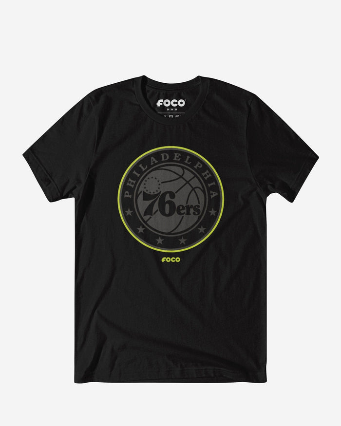 Philadelphia 76ers Highlight Reel T-Shirt FOCO Black/Volt S - FOCO.com